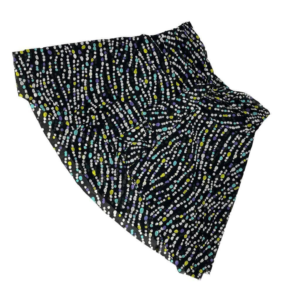 Profile Skirt Polka Dot Knee‎ Length Green Purple Black Large